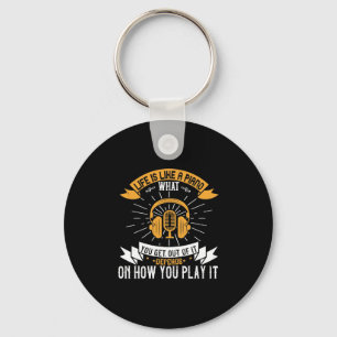 Life Is Like A Piano Keychain