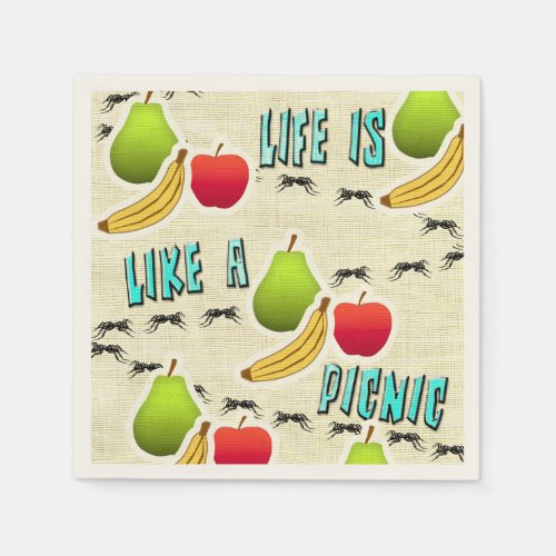 Life is Like a Picnic Paper Napkins