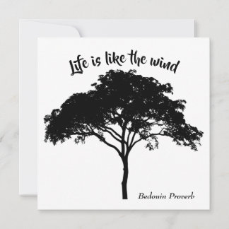 Life is like the wind, Card
