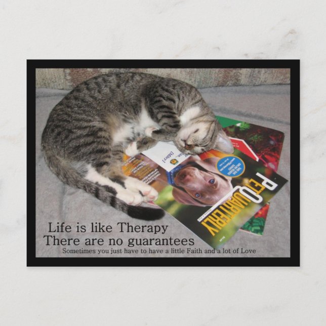 Life is like Therapy Postcard (Front)