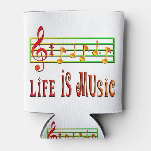 LIFE IS MUSIC _ MUSIC SCORE  MUSICAL KEY NOTES CAN COOLER