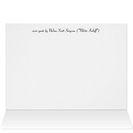 "Life is not a race..." (Inside Horizontal (Top))