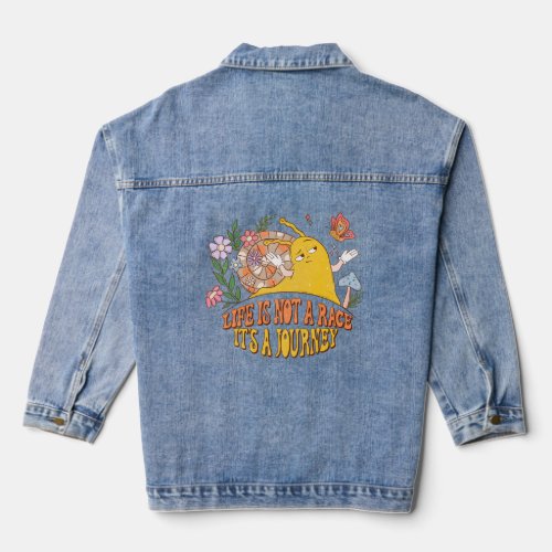 Life Is Not A Race Baby  Denim Jacket