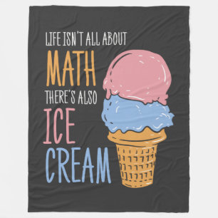 Life Is Not All About Math Teacher Gag Fleece Blanket
