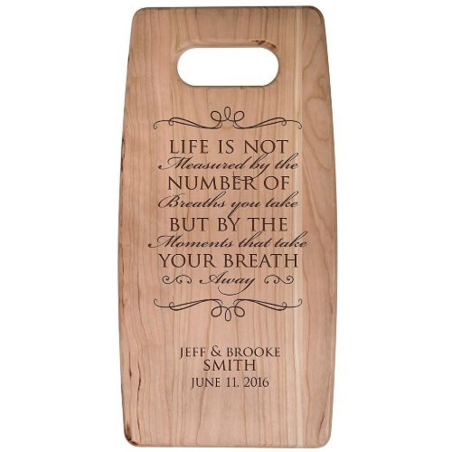 Life Is Not Measured Cherry Cutting Board