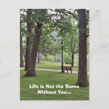 Life Is Not The Same Without You Postcard by Captain_Panama at Zazzle