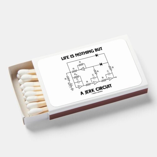 Life Is Nothing But A Jerk Circuit Physics Humor Matchboxes