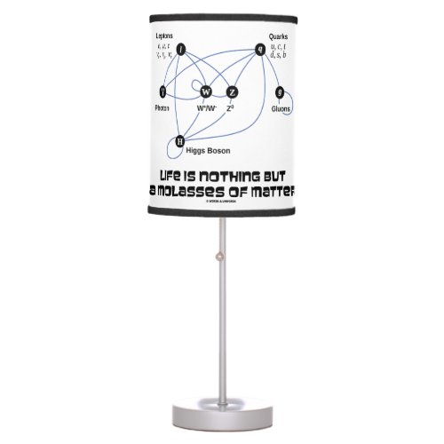 Life Is Nothing But A Molasses Of Matter Physics Table Lamp