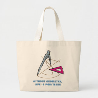 Life is pointless without geometry - Math tote
