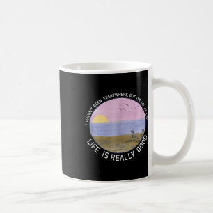Life Is Really Good Summer Beach Vacation Graphic  Coffee Mug