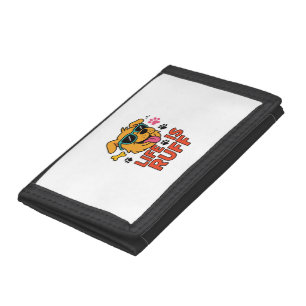 Life Is Ruff – Funny Dog Cartoon Tri-fold Wallet