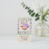 Life is Short Cupcakes - Business Cards (Standing Front)