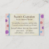 Life is Short Cupcakes - Business Cards (Back)