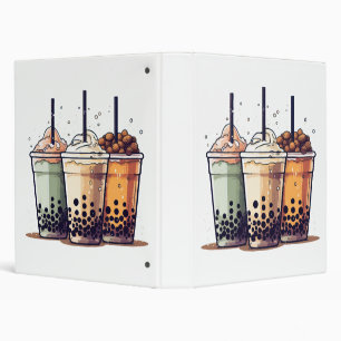 Life is short, drink the boba 3 ring binder