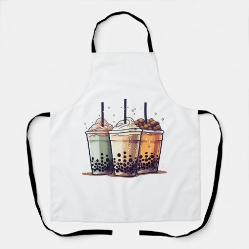 Life is short drink the boba apron
