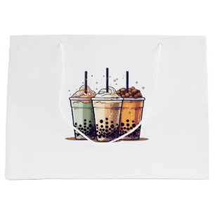 Life is short, drink the boba large gift bag