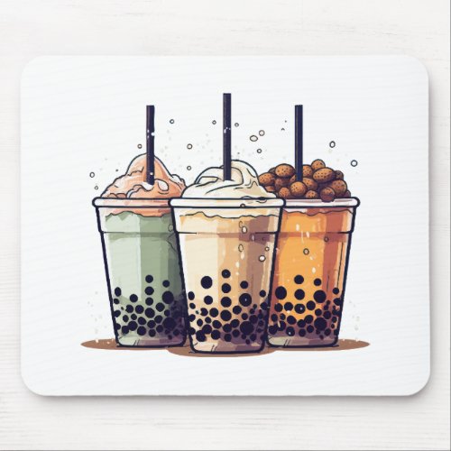 Life is short drink the boba mouse pad