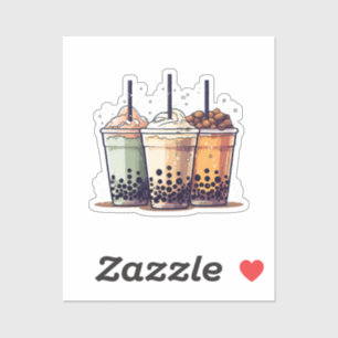 Life is short, drink the boba sticker
