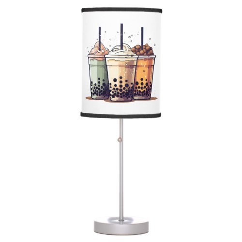 Life is short drink the boba table lamp