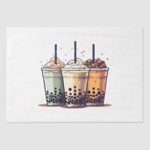 Life is short, drink the boba tissue paper