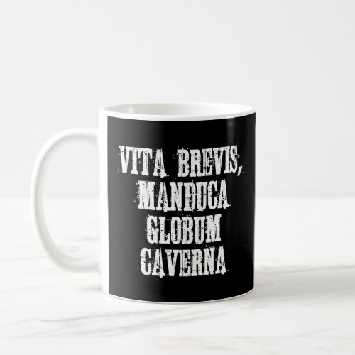 Life Is Short Eat the Donut Latin Language  Coffee Mug