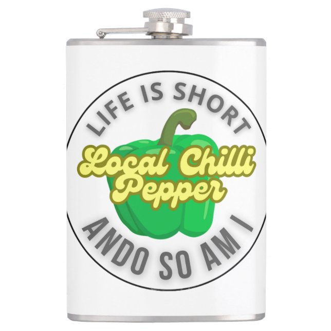Life is short flask (Front)