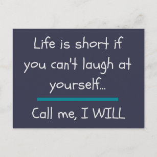 Life is Short Funny Saying Quote Novelty Postcard