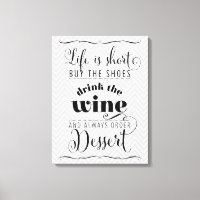 LIFE IS SHORT modern typography motivational gray