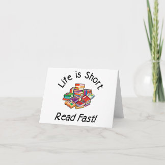 Life is Short Note Cards