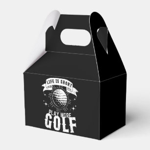 Life is Short. Play More Golf Favor Boxes