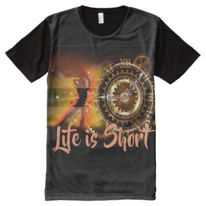 Life is Short (Time) All-Over-Print T-Shirt