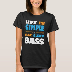 Life is Simple Eat Sleep Sing Barbershop Quartet B T-Shirt