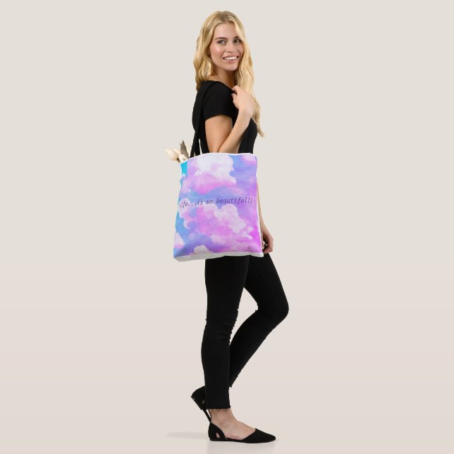 Life Is So Beautiful Tote Bag (On Model)