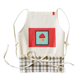 Life is Sweet As Cupcake Zazzle HEART Apron