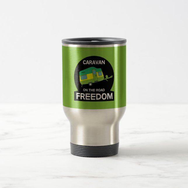 Life Is Sweet AT The Caravan Funny Gifts Travel Mu Travel Mug (Center)