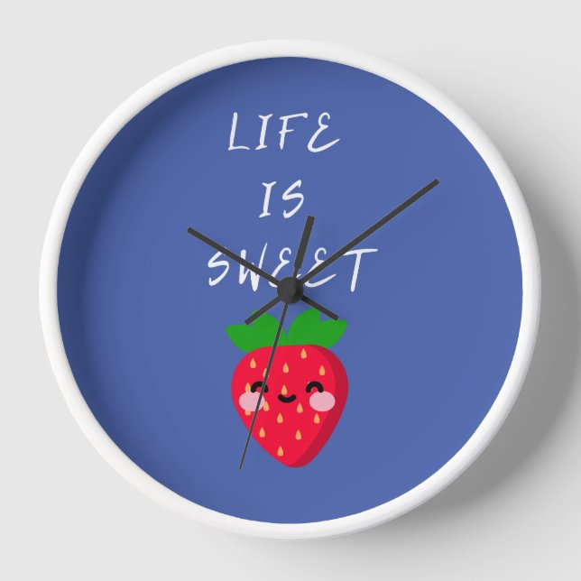 life is sweet  clock (Front)
