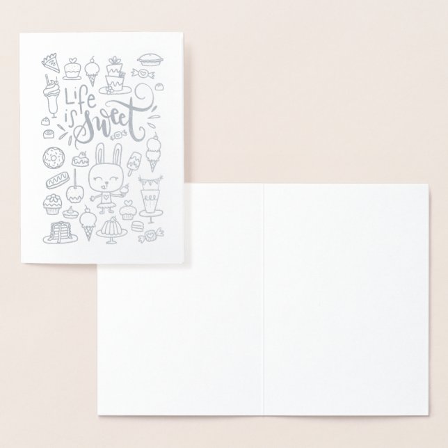 Life Is Sweet Foil Card (Display)