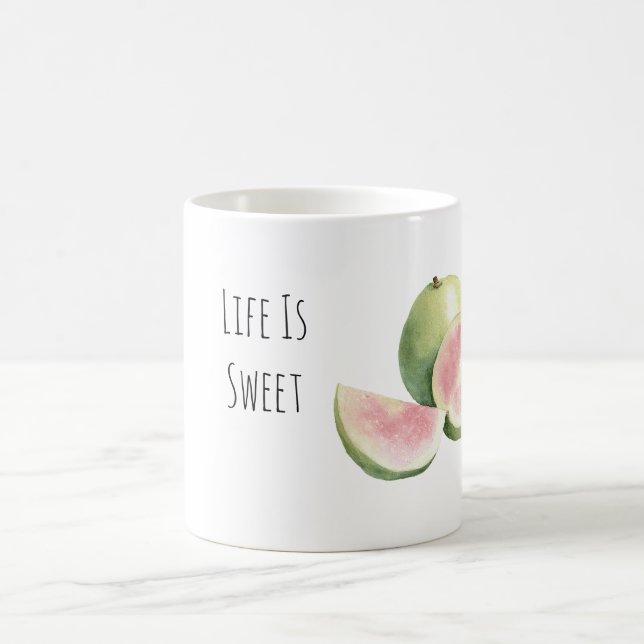 Life is Sweet Guava Fruit Coffee Mug (Center)