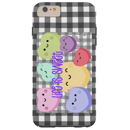 Life is sweet positive cute candy design      tough iPhone 6 plus case