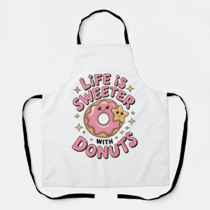 Life Is Sweeter With Donuts Apron