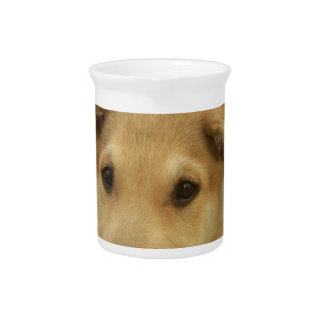 "Life is the Toughest School" Dog Art Print Pitcher