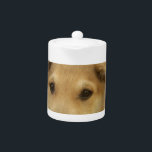 "Life is the Toughest School" Dog Art Print Teapot<br><div class="desc">"Life is the Toughest School" Dog Art Print Brighten your space with our heartwarming "Life is the Toughest School" Dog Art Print. This charming artwork features an adorable golden brown puppy alongside the inspirational quote 'Life is the Toughest School.' This piece serves as a gentle reminder that life's challenges can...</div>