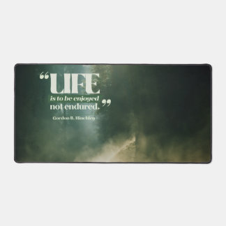 Life Is To Be Enjoyed Desk Mat