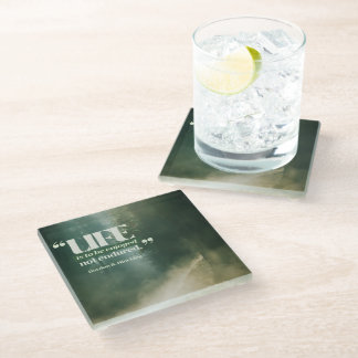 Life Is To Be Enjoyed Glass Coaster