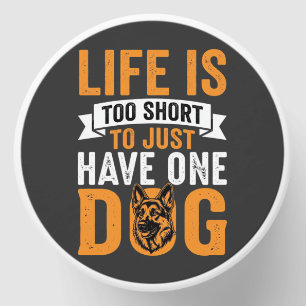 Life Is Too Short Dog Lover Graphic_1 Mini Candle Favors