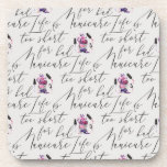 Life Is Too Short For A Bad Manicure Pattern Beverage Coaster