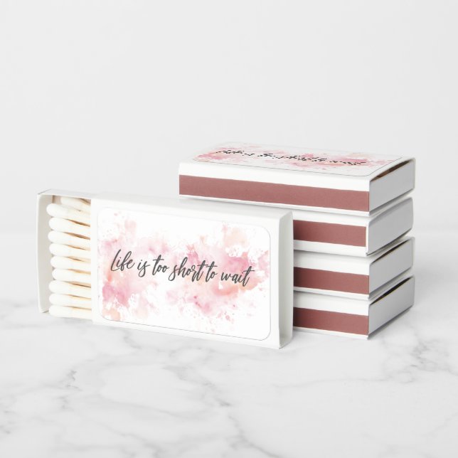 Life Is Too Short To Wait Matchboxes – Inspiration (Stacked)