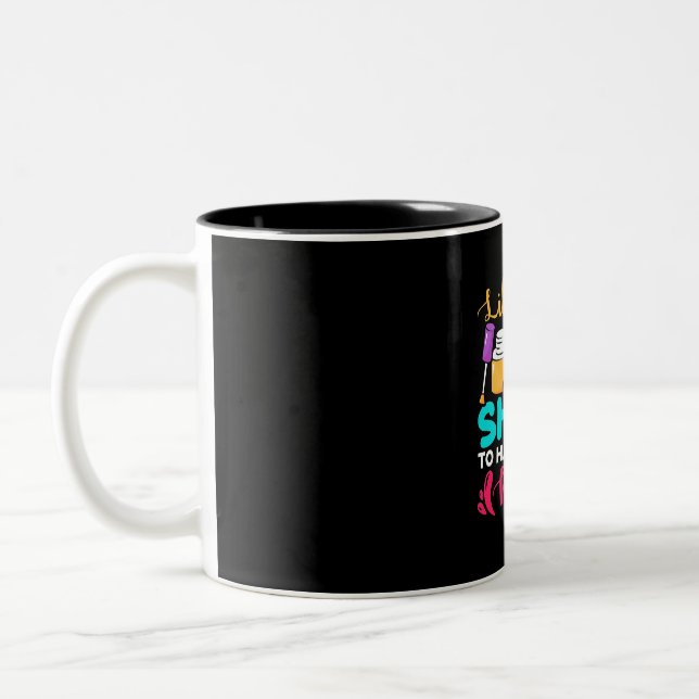 Life Is Too Shorts To Have Boring Nails Two-Tone Coffee Mug (Left)