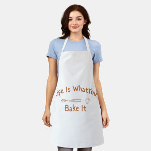 Life Is What You Bake It Apron Cute Baking Apron