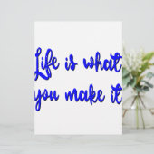 Life Is What You Make It Typography (Standing Front)